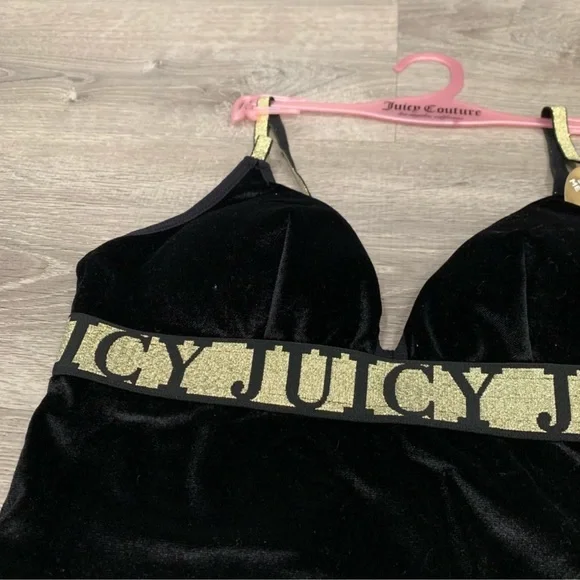 NWT Juicy Couture Velvet Holiday Bodysuit - Picture 2 of 6